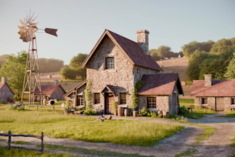 do 3d architectural visualization 3d environment in blender