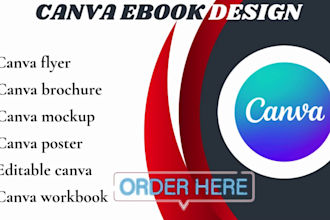canva ebook design, PDF lead magnet, ebook journal, canva workbook layout design