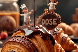 do 3d ai food photography, food photography, ai art, midjourney, food animation