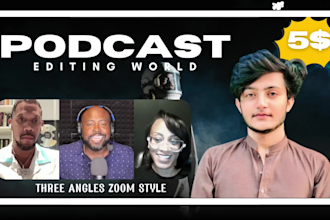 professionally produce and edit your podcast audio and video