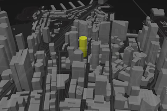 make website 3d map animation music video and 2d GIF