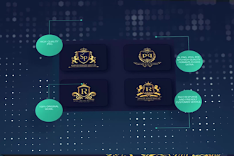 design gold luxury fashion logo with unlimited revisions