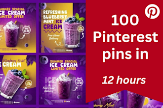 design 100 custom business pinterest pins in 12 hours