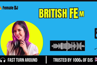 produce sexy british female dj drops with fx