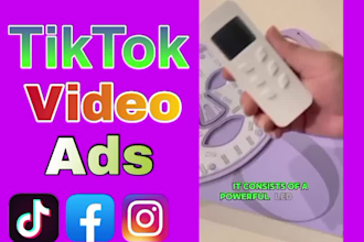 create 3 tiktok facebook video ads within 24 hours