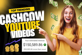 create cash cow youtube videos , editor for faceless yt channel automation