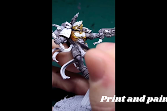print and paint miniature tabletop warhammer diomara with sla or fdm printer