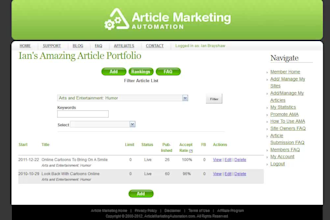 submit your supplied spun article to my AMA account to gain backlinks