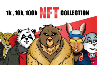 create 2d nft art collection 1k, 10k, 100k