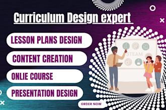 create course content, course curriculum, lesson plans for USA