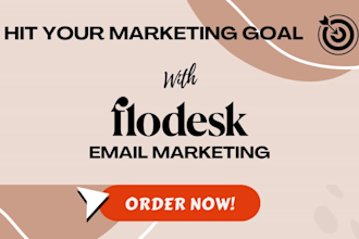 design flodesk landing page, email campaigns and automations