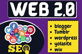create high quality web 2 0 seo backlinks