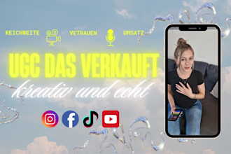 verkaufsstarke ugc videos auf deutsch produzieren