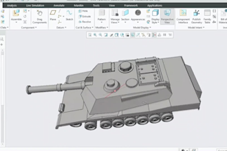 do 3d model, mechanical design in solidworks and fusion 360