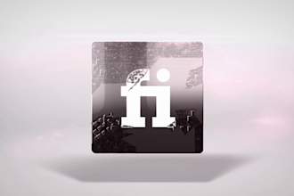 transforming robotic logo intro