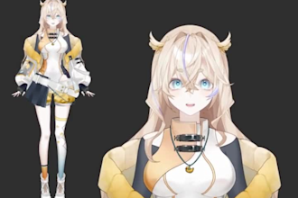 draw and rig anime vtuber 3d vtuber model dakimakura vtuber commission vrchat