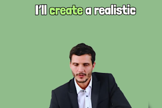 create a professional ai talking head video with realistic voice