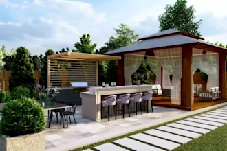 design as licensed landscape architect for front yard, backyard, home garden