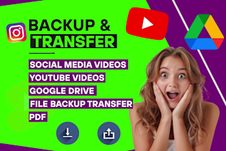 securely transfer and backup your files, videos,  and cloud storage data