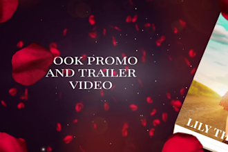 create professional book promo video
