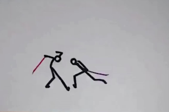 animate a 2d fighting stick figure stick figure animation stickman animation