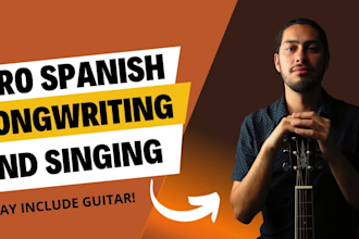 record professional spanish songs for your project