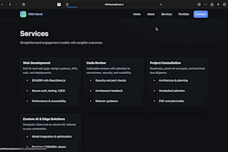 build an ai automated website