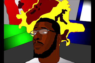 create a custom cartoon portrait with background