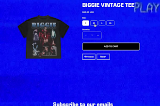 a streetwear y2k shopify website for your clothing brand