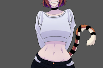 draw original characters, fanart and portraits for you
