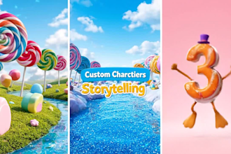 custom 3d animation for kids youtube videos