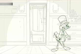 do 2d traditional animation, 2d hand drawn animation, 2d line art animation