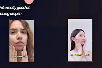 create shopify facebook video ads or tiktok ads for dropshipping products