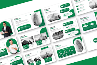 design a business powerpoint presentation or pitch deck