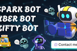build uber bot, spark bot, slack bot, zifty bot, spark driver bot
