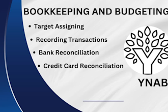 do bookkeeping,personal finance and budgeting in ynab