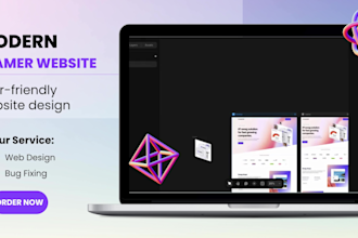 design modern framer website, framer landing page, figma to framer website