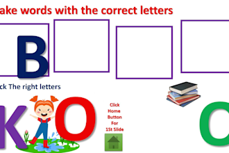 make a powerpoint game to introduce animals and birds