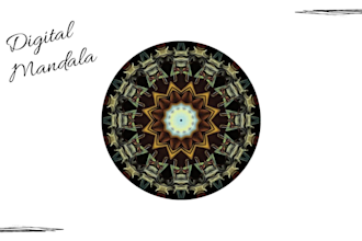 design digital mandalas in just 3 hours