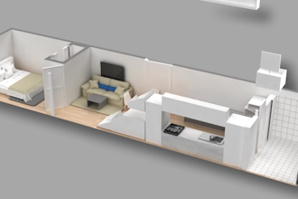 do 3d cad architectural design and walkthrough