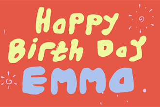 create custom animated text animation