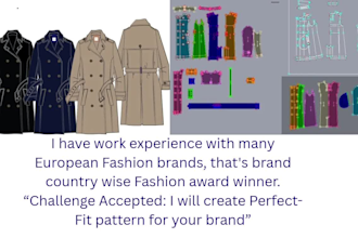 design the creative sewing pattern with grading