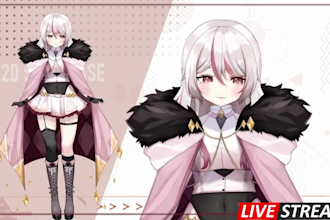 design and rig live 2d vtuber model 2dvtuber model vtuber commission 2d anime