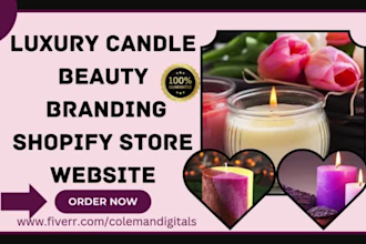 design candle perfume lighting soapshop candle store design beauty shopify store