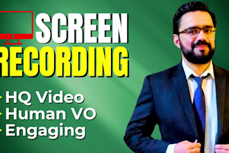 do screen recording with voiceover in high quality