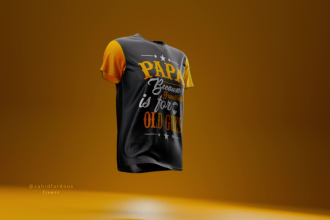 do 3d t shirt mockup walk animation video