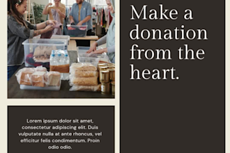 create professional nonprofit ngo charity and fundraising flyer mockup