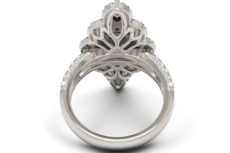 do 3d printable cad jewelry design with realistic 3d render