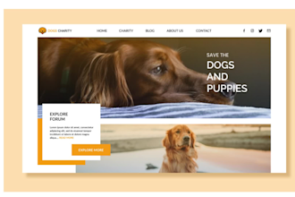 design web template in PSD, or figma website