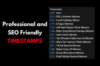 create youtube timestamps, SEO friendly video chapter names